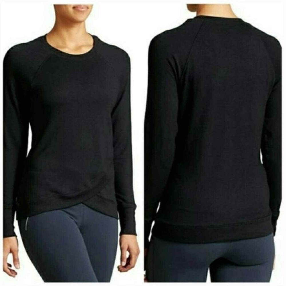 Athleta Criss Cross Sweater S Deep Teal